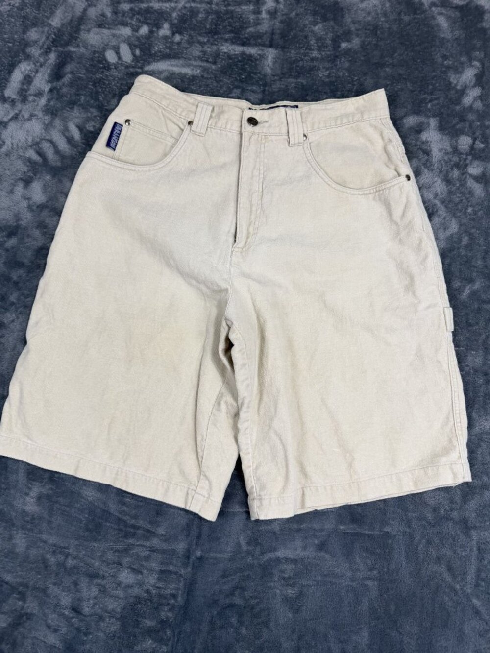 Bullhead Mens Beige Carpenter Shorts 31 100% Cotton